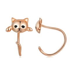 Cercei din argint Cats Cuffs rose-Cercei >> Cercei din argint