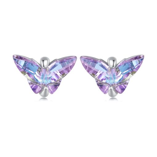 Cercei din argint Mystic Butterfly-Cercei >> Cercei din argint