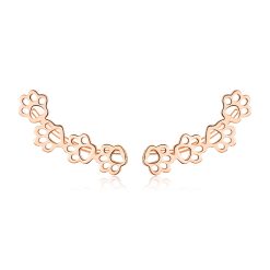 Cercei din argint Rose Gold Paws Four-Cercei >> Cercei din argint