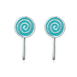 Cercei din argint Turquoise Lollypop-Cercei >> Cercei din argint