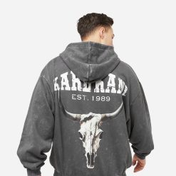 Chest Signature Full Zip Skull Hoodie 1