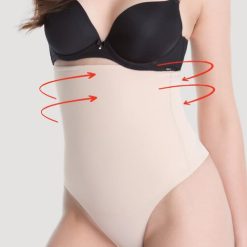 Chiloti tanga modelatori invisible maxi sub sani cu silicon Julimex Basic 275-FEMEI