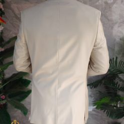 Costum de barbati bej Regular Fit Sacou si Pantalon C4959 3