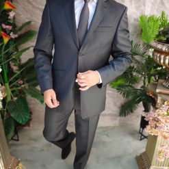 Costum de barbati gri Regular Fit Sacou si Pantalon C4957 5