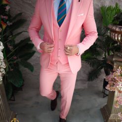 Costum de barbatiroz nasturi aurii Sacou Vesta si Pantalon C4961 6