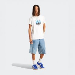 Flames Denim Short 2