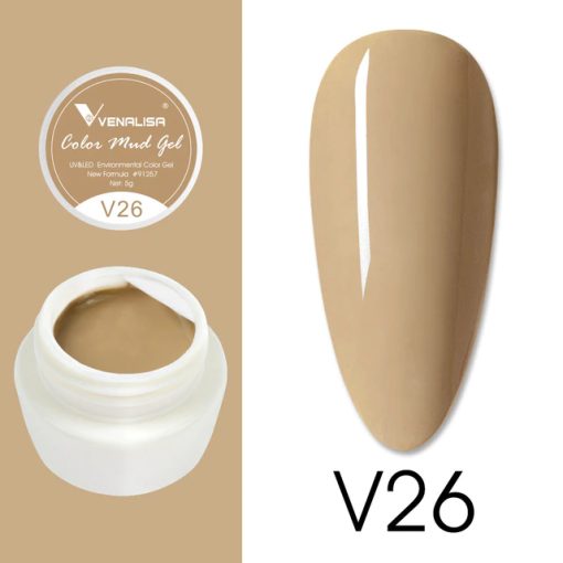 GEL COLOR MUD SERIES VENALISA V26 - V26 - Everin.ro-GELURI COLORATE ❤️ > MUD SERIES GEL COLOR VENALISA