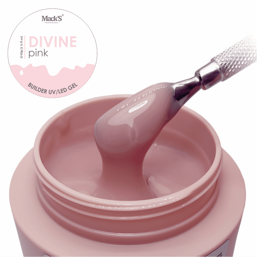 Gel Constructie Divine Pink 50ml Macks - DP50-MKS - Everin.ro-USTENSILE SI ACCESORII ❤️ > Sabloane si tipsuri