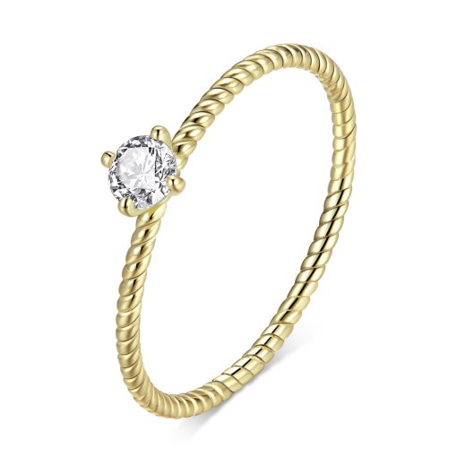 Inel din argint Golden Wedding Ring-Inele >> Inele din argint
