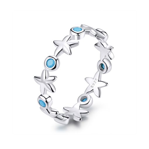 Inel din argint Silver Starfish Ring-Inele >> Inele din argint