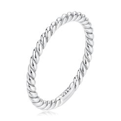 Inel din argint Simple Twisted Silver-Inele >> Inele din argint