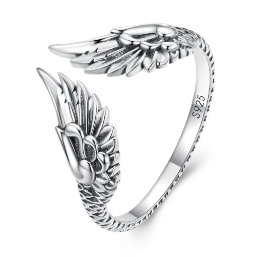 Inel reglabil din argint Blessed Wings-Inele >> Inele din argint