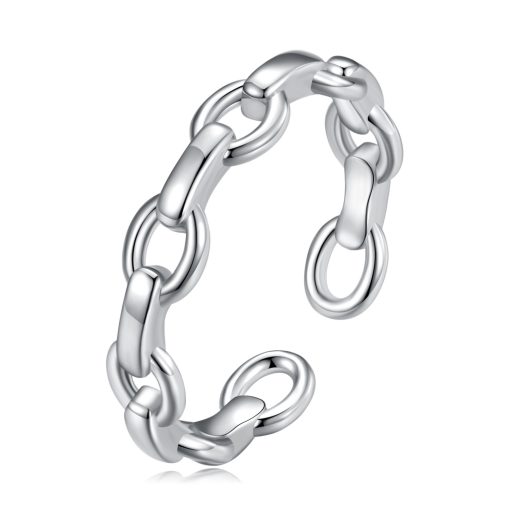 Inel reglabil din argint Simple Silver Chain-Inele >> Inele reglabile