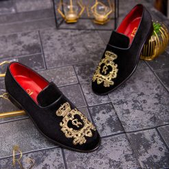 broderie aurie- P1771-Pantofi