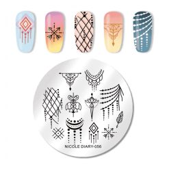 MATRITA METALICA PENTRU STAMPILA - ND-056 - Everin.ro-NAIL ART ❤️ > Matrite si oja stampila