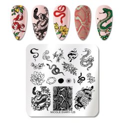 MATRITA METALICA PENTRU STAMPILA ND-125 - ND-125 - Everin.ro-NAIL ART ❤️ > Matrite si oja stampila