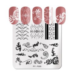 MATRITA METALICA PENTRU STAMPILA PY-F005 - PY-F005 - Everin.ro-NAIL ART ❤️ > Matrite si oja stampila