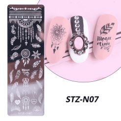 MATRITA METALICA PENTRU STAMPILA - STZ-N07 - Everin.ro-NAIL ART ❤️ > Matrite si oja stampila