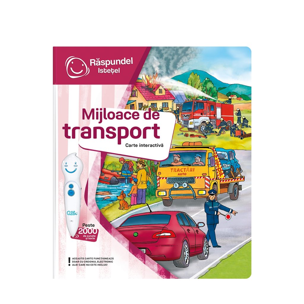 Mijloace de transport carte interactiva-Jucarii-Carte