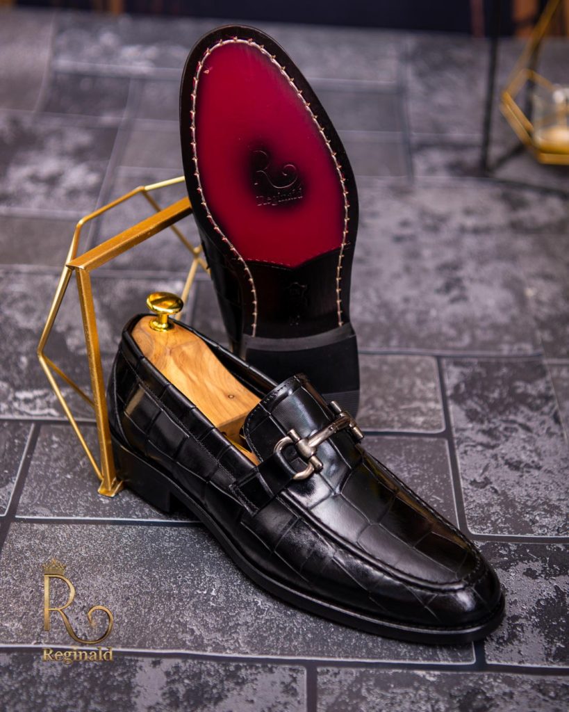 Mocasini / Loafers negri din piele naturala Reginald Hand Made - P1085-Pantofi