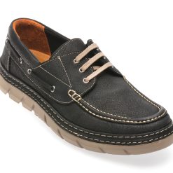 Mocasini casual PANORAMA negri