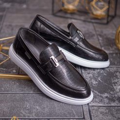 Mocasini de barbati casual negru talpa inalta ultra usoara – AD629 3