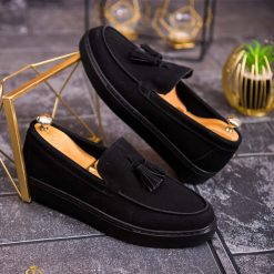 Mocasini de barbati casual negru talpa inalta ultra usoara – AD631 4