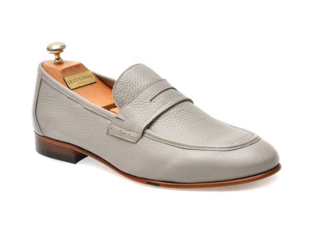 Mocasini eleganti LE COLONEL gri