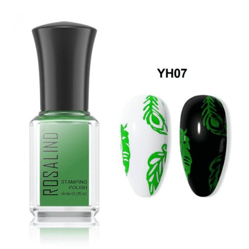 Oja pentru stampila Rosalind verde- YH07 - YH07 - Everin.ro-NAIL ART ❤️ > Matrite si oja stampila