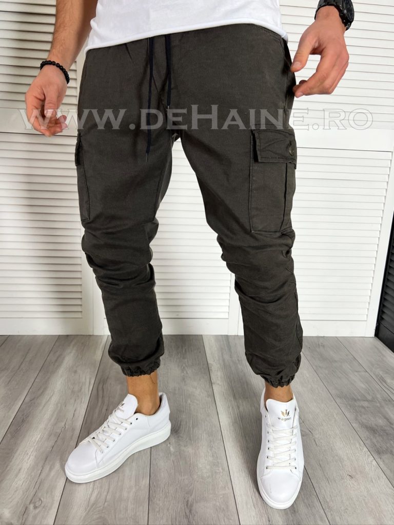 Pantaloni barbati cargo kaki B7631 P18-3.1-Pantaloni > Pantaloni casual