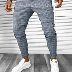 Pantaloni barbati casual regular fit albastri A8439 P19-3.1-Pantaloni > Pantaloni casual