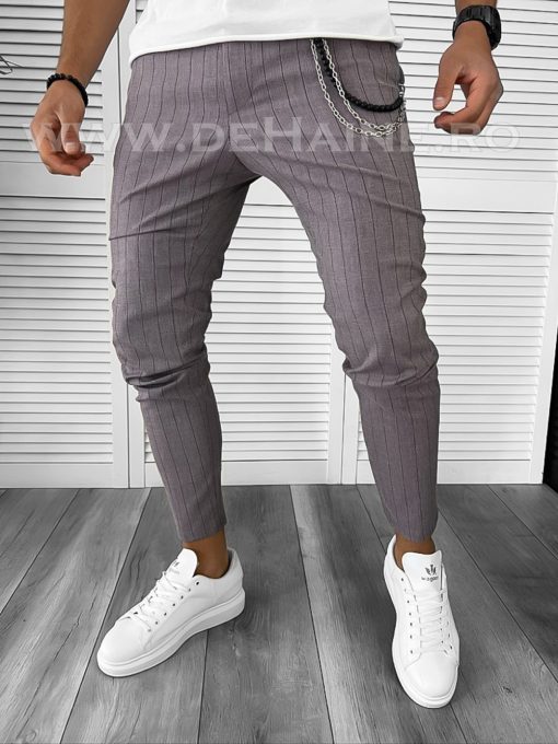 Pantaloni barbati casual regular fit in dungi B7888 B2-5.2-Pantaloni > Pantaloni casual