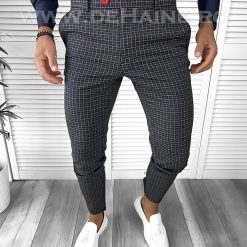 Pantaloni barbati eleganti carouri B9084 15-2 E~-Pantaloni > Pantaloni eleganti