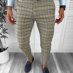 Pantaloni barbati eleganti maro 12736 B13-3.1-Pantaloni > Pantaloni eleganti