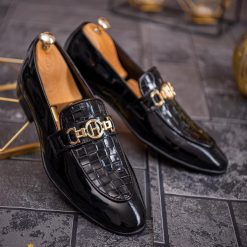 cu accesoriu auriu- P1833-Pantofi