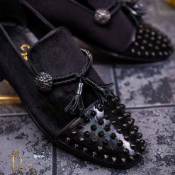 Pantofi Loafers de barbati negri din piele naturala Reginald P1463 3