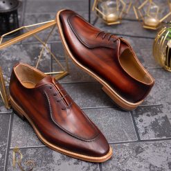 Pantofi eleganti de barbati din piele naturala Maro P1589 3