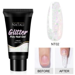 Polygel Glitter Natali NT02 30gr - NT01 - Everin-Polygel / Acryl❤️ > Polygel Natali Glitter