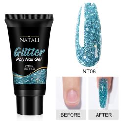 Polygel Glitter Natali NT08 30gr - NT01 - Everin-Polygel / Acryl❤️ > Polygel Natali Glitter