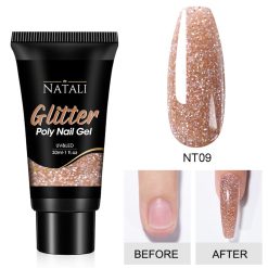 Polygel Glitter Natali NT09 30gr - NT01 - Everin-Polygel / Acryl❤️ > Polygel Natali Glitter