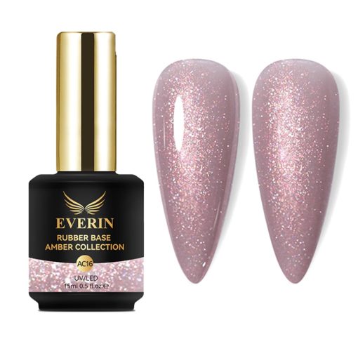 Rubber Base Everin Amber Collection 15ml- 016 - AC17 - Everin-EVERIN > RUBBER BASE / BAZA RUBBER ❤️ > Baza rubber color Everin