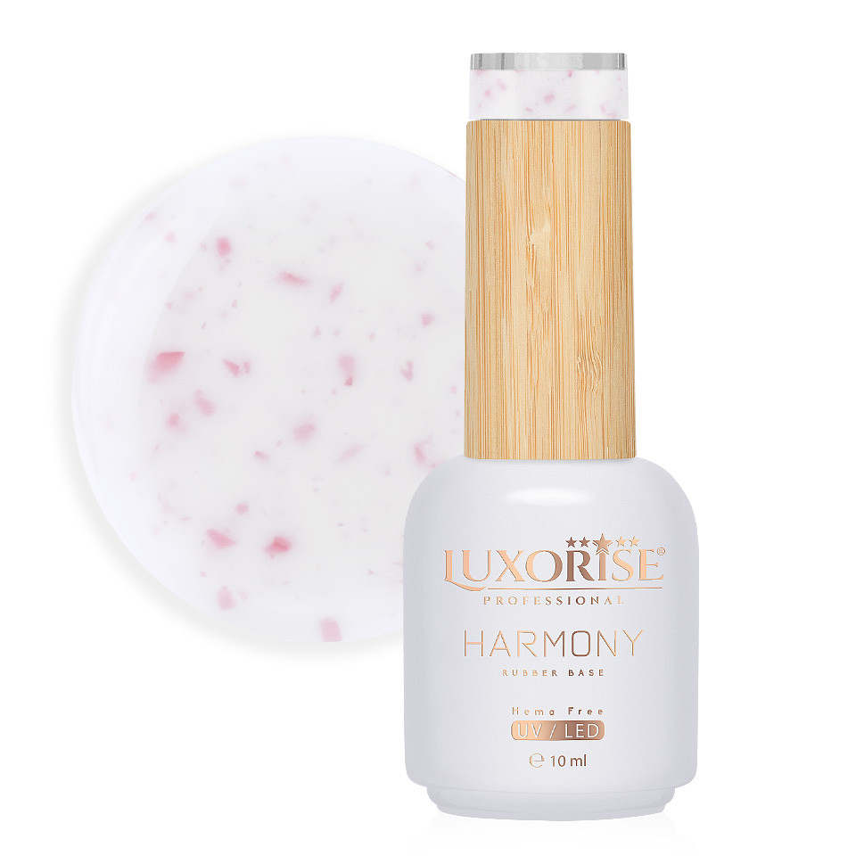 Rubber Base Hema Free LUXORISE Harmony - Gold Sparkle 10ml-Rubber Base > Rubber Base HARMONY 10ml