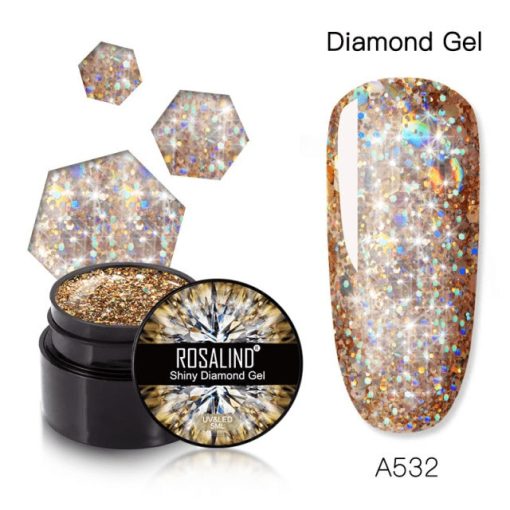 SHINY DIAMOND COLOR GEL A532 - A532 - Everin.ro-GELURI COLORATE ❤️ > SHINY RAINBOW ROSALIND