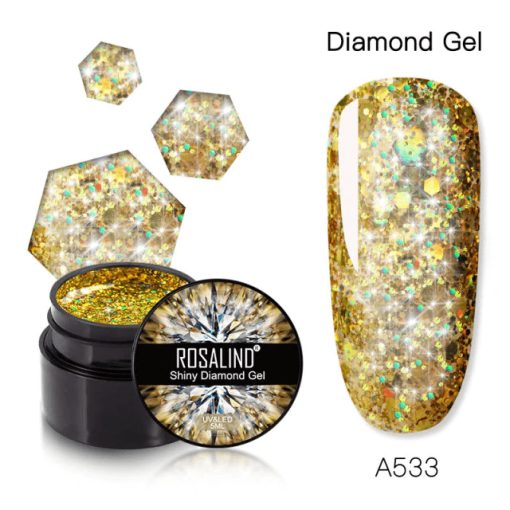 SHINY DIAMOND COLOR GEL A533 - A533 - Everin.ro-GELURI COLORATE ❤️ > SHINY RAINBOW ROSALIND