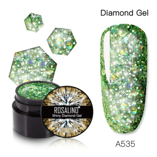 SHINY DIAMOND COLOR GEL A535 - A535 - Everin.ro-GELURI COLORATE ❤️ > SHINY RAINBOW ROSALIND