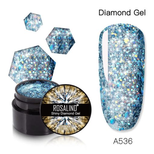 SHINY DIAMOND COLOR GEL A536 - A536 - Everin.ro-GELURI COLORATE ❤️ > SHINY RAINBOW ROSALIND