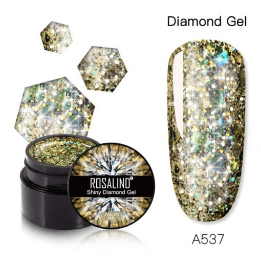 SHINY DIAMOND COLOR GEL A537 - A537 - Everin.ro-GELURI COLORATE ❤️ > SHINY RAINBOW ROSALIND