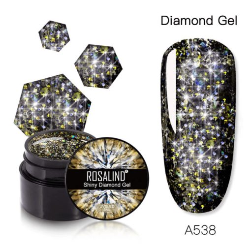 SHINY DIAMOND COLOR GEL A538 - A538 - Everin.ro-GELURI COLORATE ❤️ > SHINY RAINBOW ROSALIND