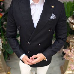 Sacou de barbati din IN Slim Fit Negru SC911 5