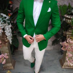 Sacou de barbati din IN Slim Fit Verde SC915 4